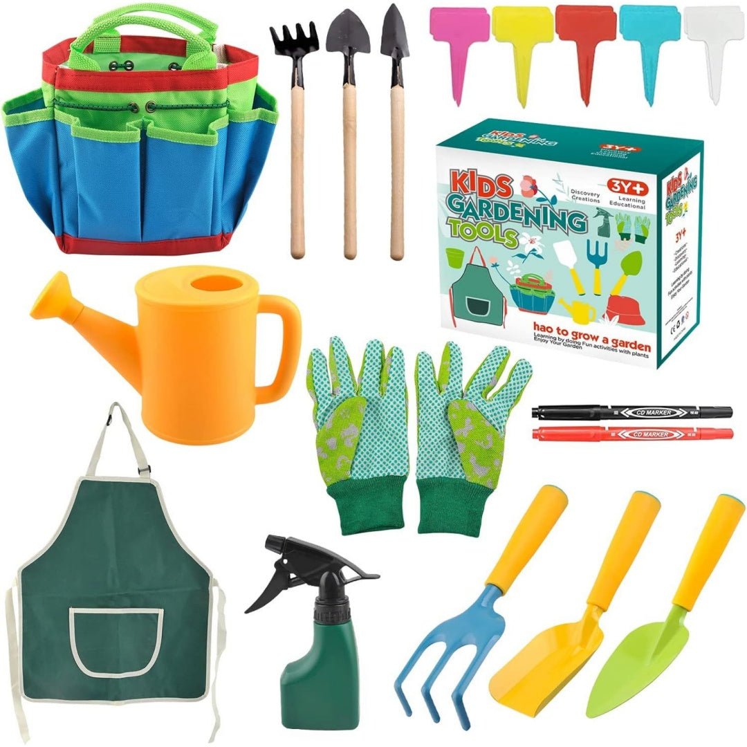 Set di attrezzi per bambini nero con design versatile struttura in acciaio