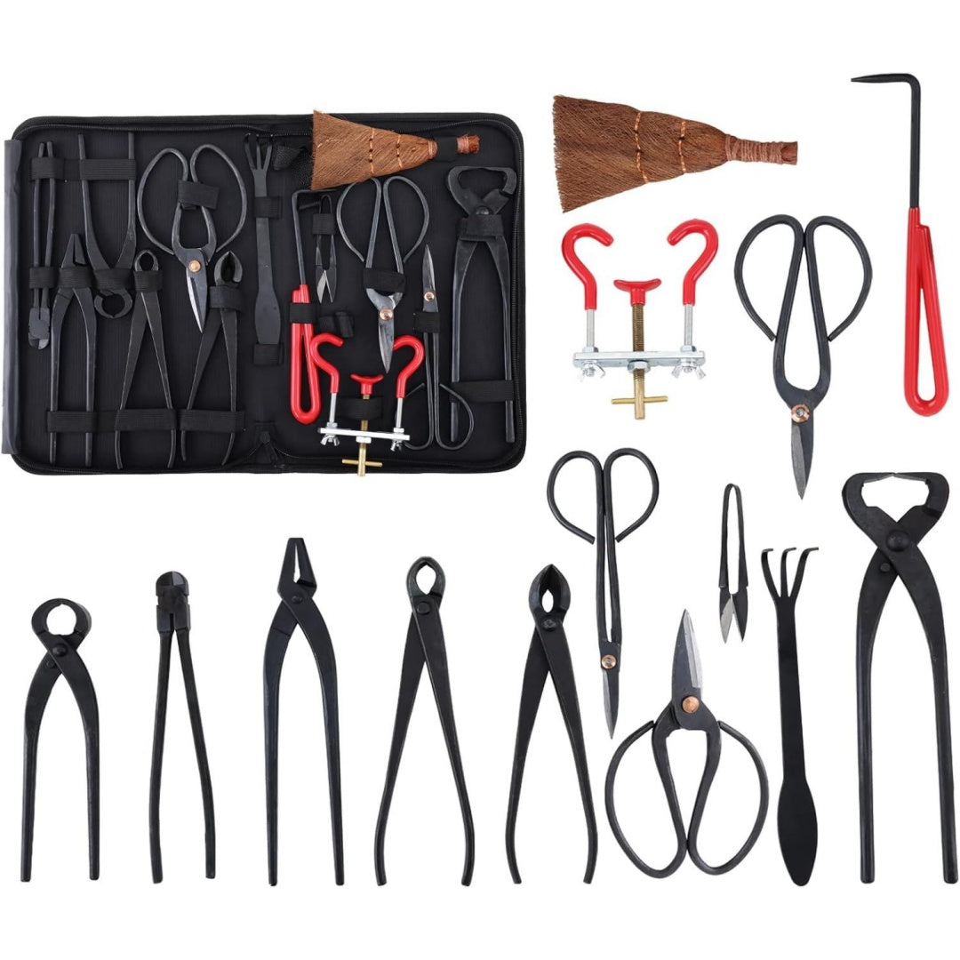 Set di accessori con struttura in acciaio in alluminio nero per spazi esterni